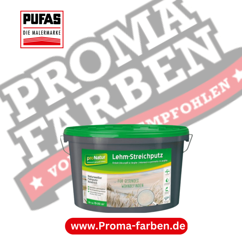 Pufas Lehmstreichputz proNatur - 7 Kg