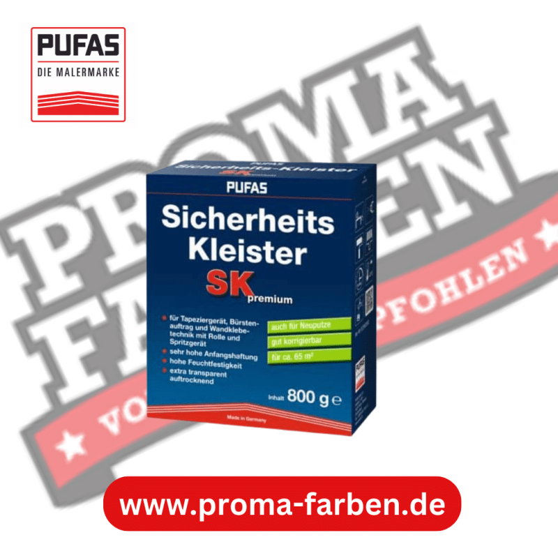 Pufas Sicherheits-Kleister SK 800g Pufas Grundierweiss GP5 online bei ProMa Farben bestellen