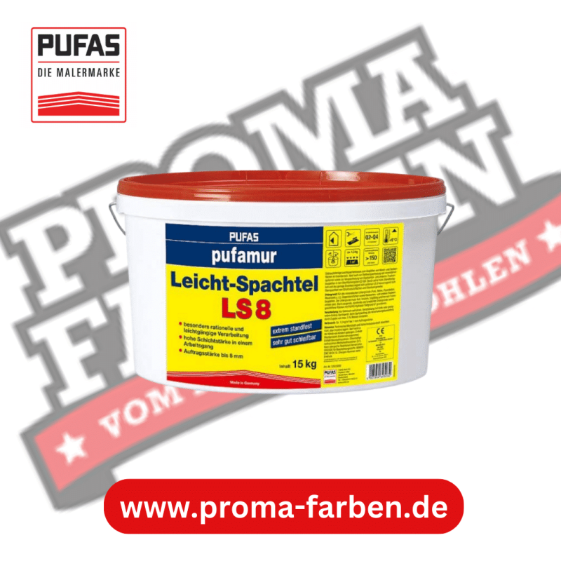 Pufas pufamur Leichtspachtel LS8 15kg Fertigspachtel & Fertigspachtelmasse Pufas Grundierweiss GP5 online bei ProMa Farben bestellen