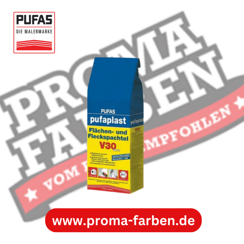 Pufas pufaplast Flächen und Fleckspachtel V30 5kg Pufas Grundierweiss GP5 online bei ProMa Farben bestellen