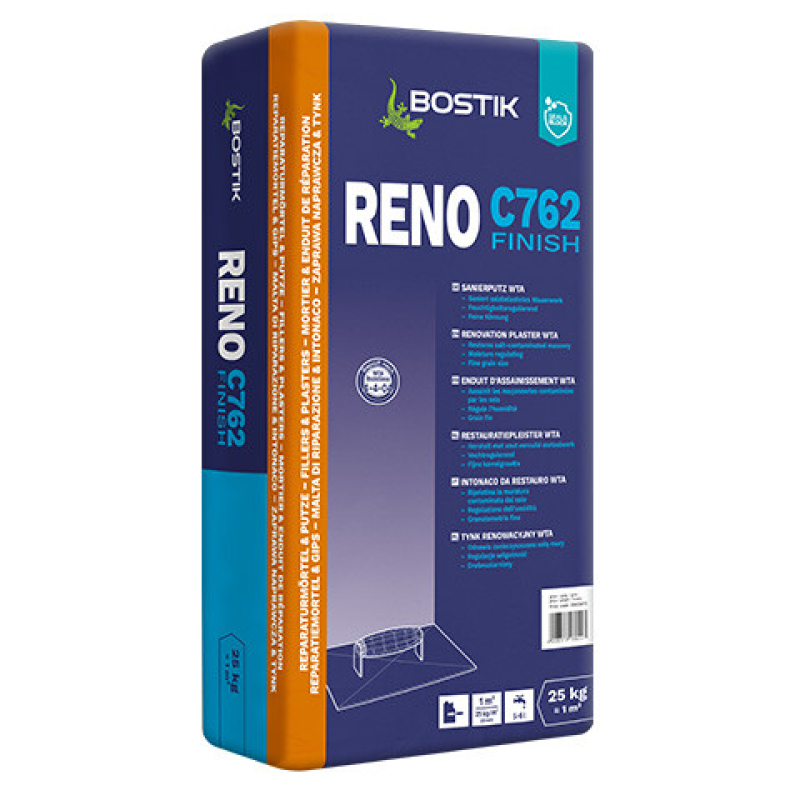 Bostik Reno C762 Finish (Spritzbewurf WTA) Mauerwerkssanierung 25 kg kaufen bei Proma Farben