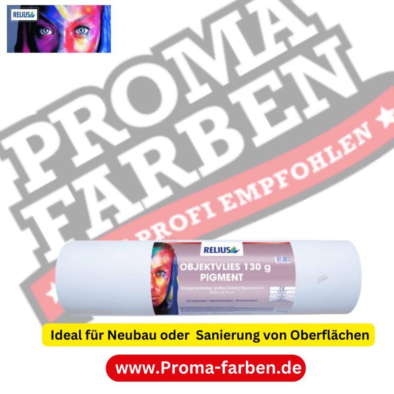 Glattes, vorpigmentiertes Zellstoff-Spezialvlies zum Abdecken des Untergrundes und Erstellung strukturgleicher Flächen im Innenbereich. Schafft einen besonders glatten, gleichmäßig saugenden Untergrund vor Überarbeitung mit Tapeten oder Anstrichen.