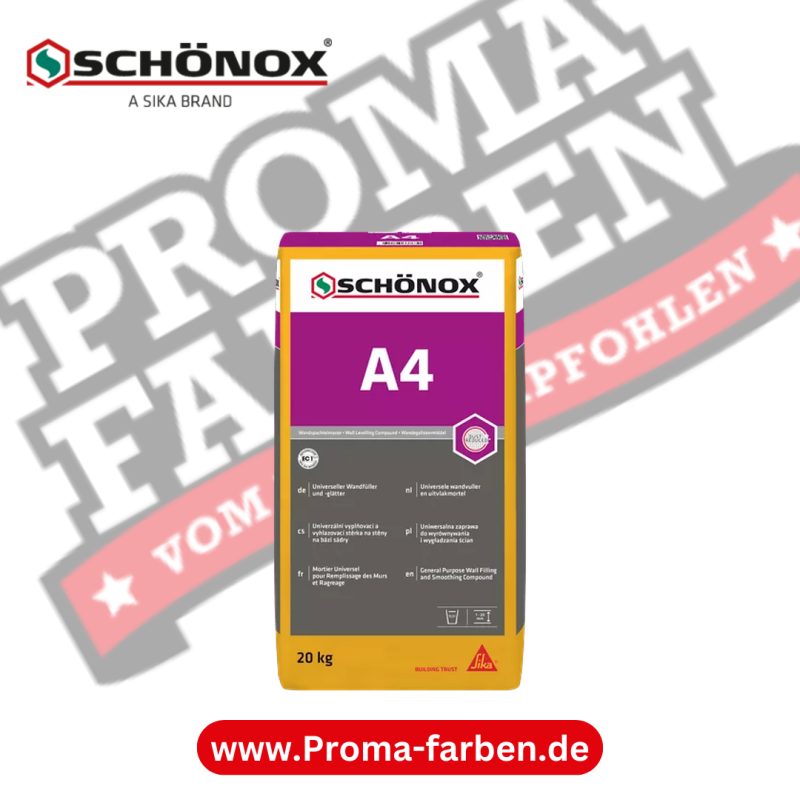SCHÖNOX A4 Wandfüller und glätter kaufen bei Proma Farben.de Maler Fachhandel & Onlineshop