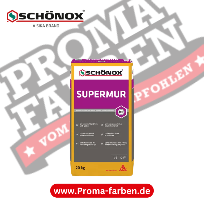 SCHÖNOX SUPERMUR Universeller Wandfüller und glätter kaufen bei Proma Farben.de Maler Fachhandel & Onlineshop