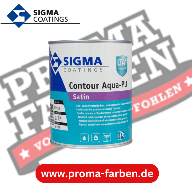 SIGMA Contour Aqua-PU Satin 1l weiss online bestellen bei ProMa Farben