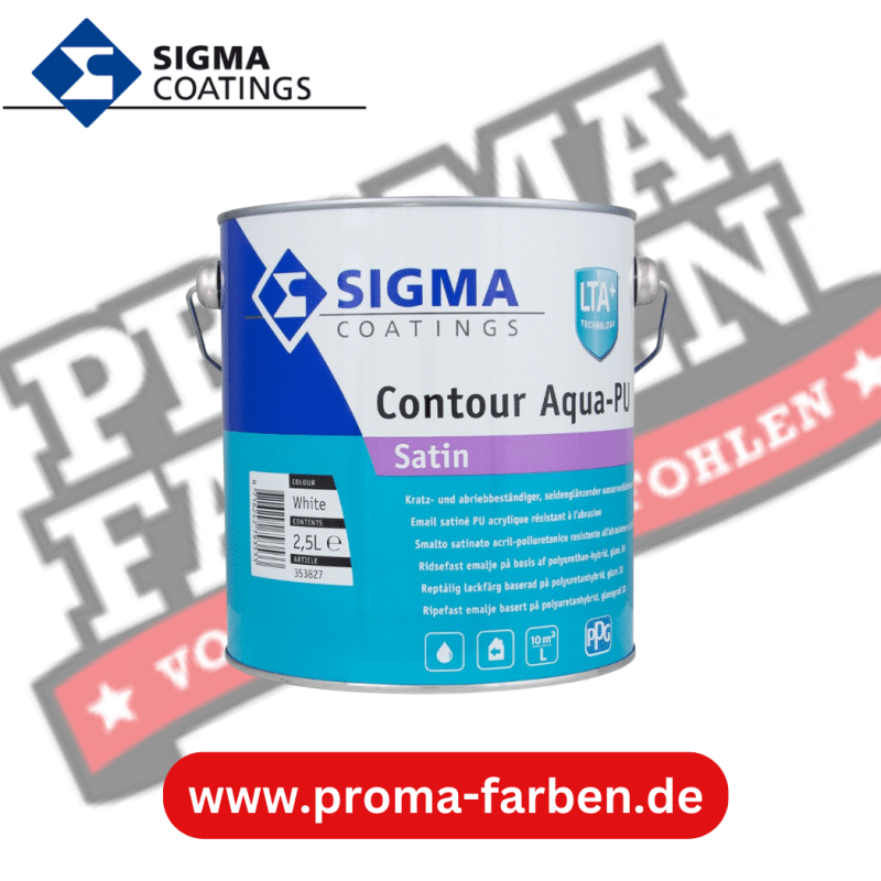 SIGMA Contour PU Satin 2,5l weiss online bestellen bei ProMa Farben