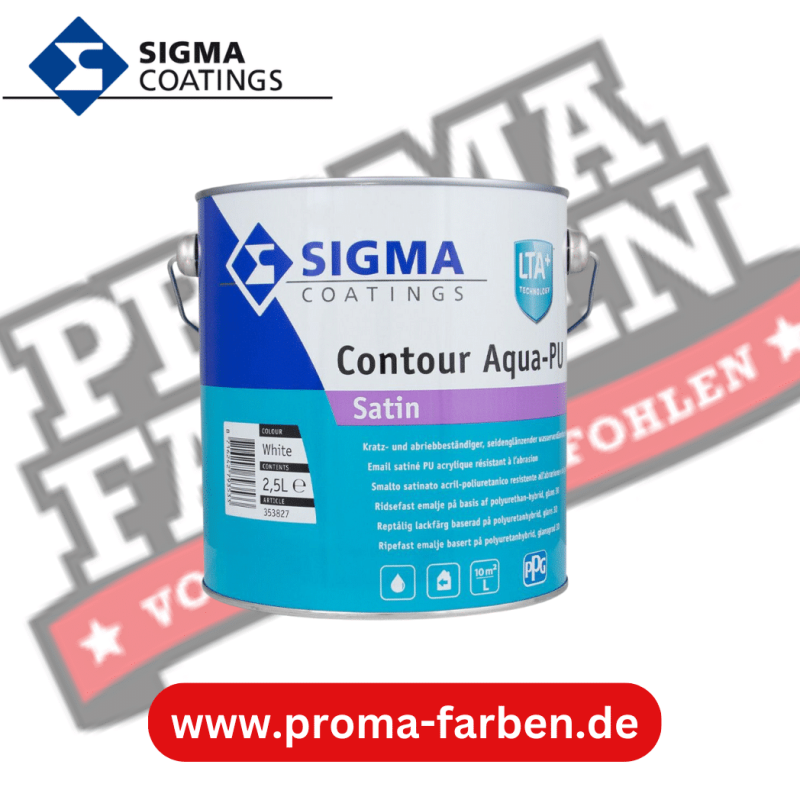 SIGMA Contour Aqua-PU Satin 2,5l online bestellen bei ProMa Farben