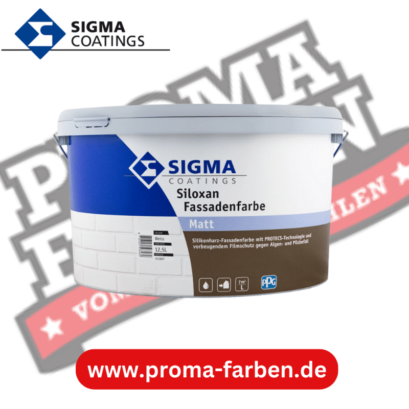 SIGMA Siloxan Fassadenfarbe A+F 12,5l weiss online bestellen bei ProMa Farben