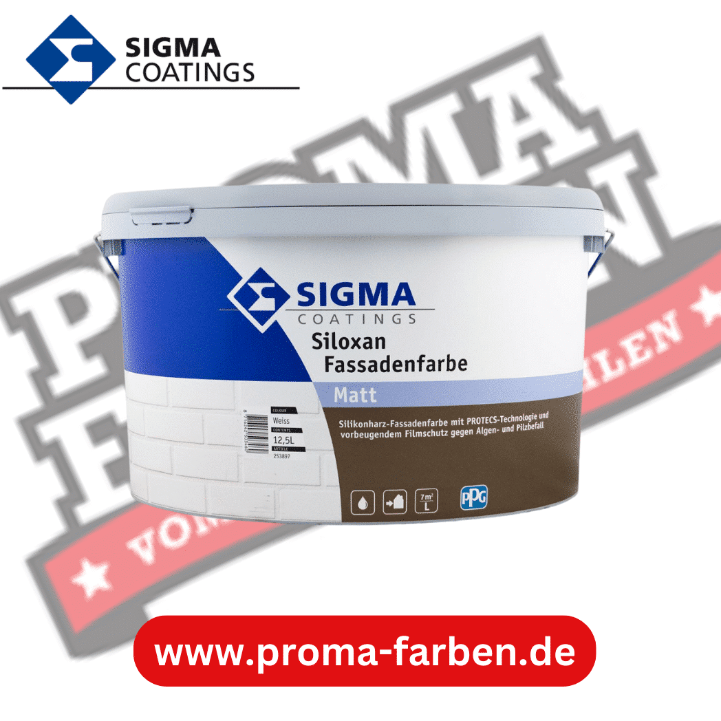 SIGMA Siloxan Fassadenfarbe A+F 12,5l weiss online bestellen bei ProMa Farben