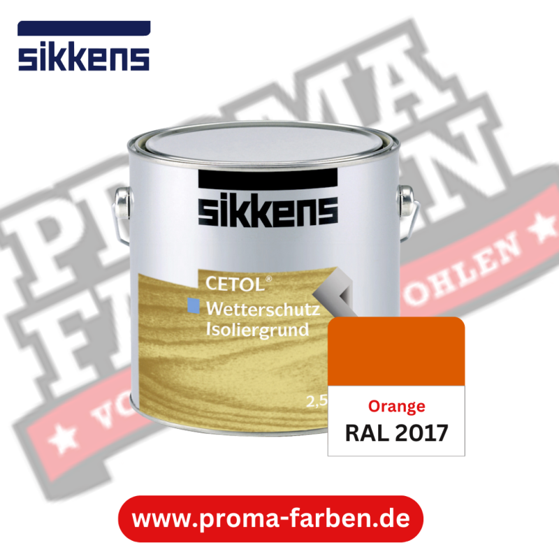 Sikkens Cetol Wetterschutzfarbe RAL 2017 Orange online bestellen bei ProMa Farben