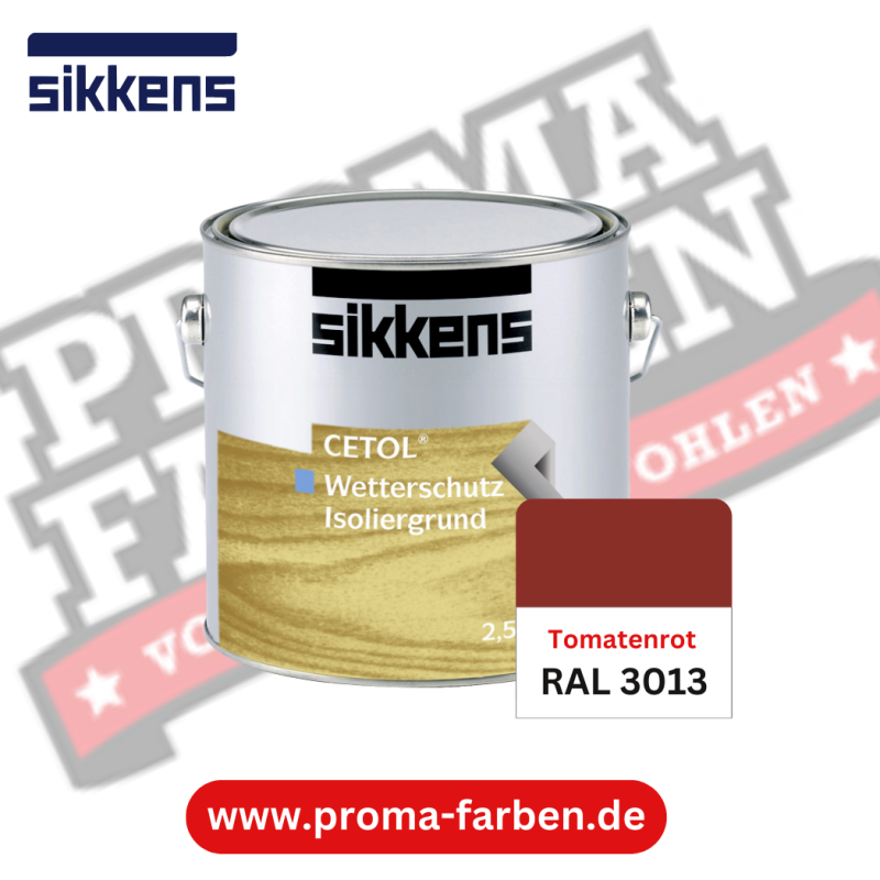 Sikkens Cetol Wetterschutzfarbe RAL 3013 Tomatenrot online bestellen bei ProMa Farben