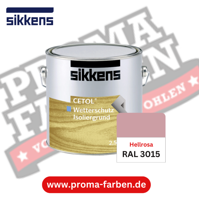 Sikkens Cetol Wetterschutzfarbe RAL 3015 Hellrosa online bestellen bei ProMa Farben