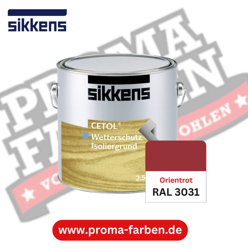Sikkens Cetol Wetterschutzfarbe RAL 3031 Orientrot online bestellen bei ProMa Farben