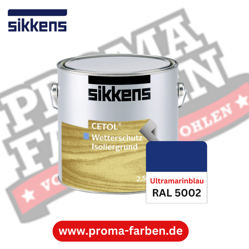 Sikkens Cetol Wetterschutzfarbe RAL 5002 Ultramarinblau online bestellen bei ProMa Farben