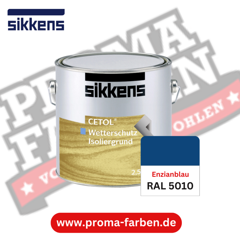 Sikkens Cetol Wetterschutzfarbe RAL 5010 Enzianblau online bestellen bei ProMa Farben