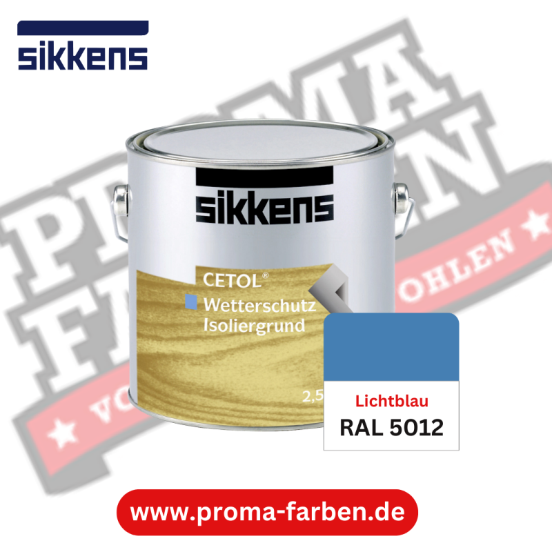 Sikkens Cetol Wetterschutzfarbe RAL 5012 Lichtblau online bestellen bei ProMa Farben