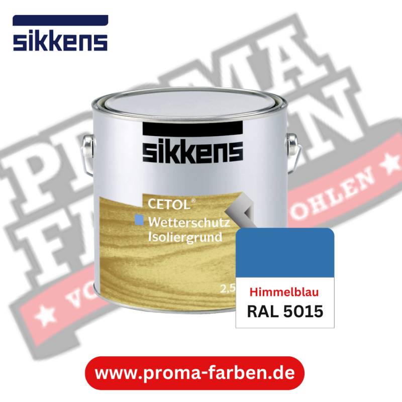 Sikkens Cetol Wetterschutzfarbe RAL 5015 Himmelblau online bestellen bei ProMa Farben