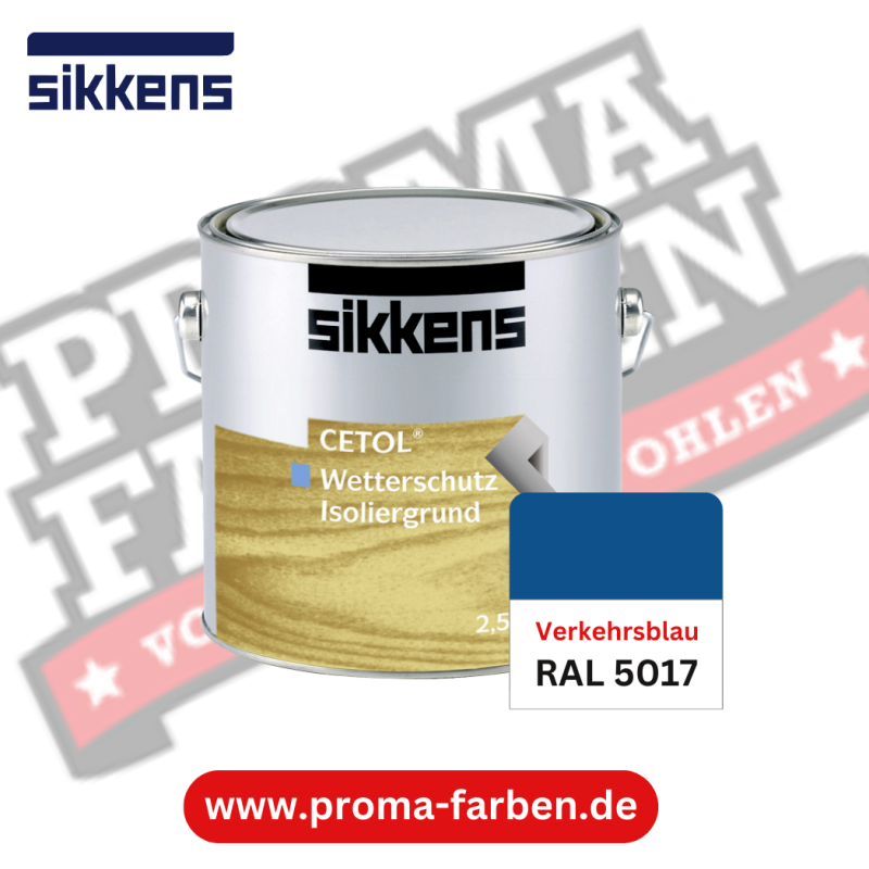 Sikkens Cetol Wetterschutzfarbe RAL 5017 Verkehrsblau online bestellen bei ProMa Farben