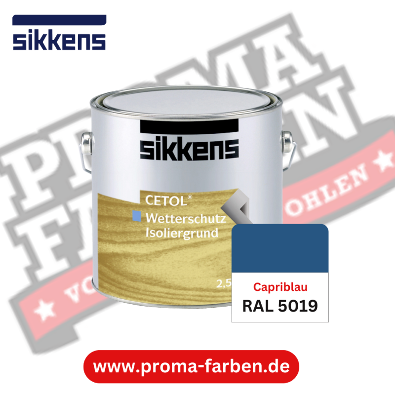 Sikkens Cetol Wetterschutzfarbe RAL 5019 Capriblau online bestellen bei ProMa Farben