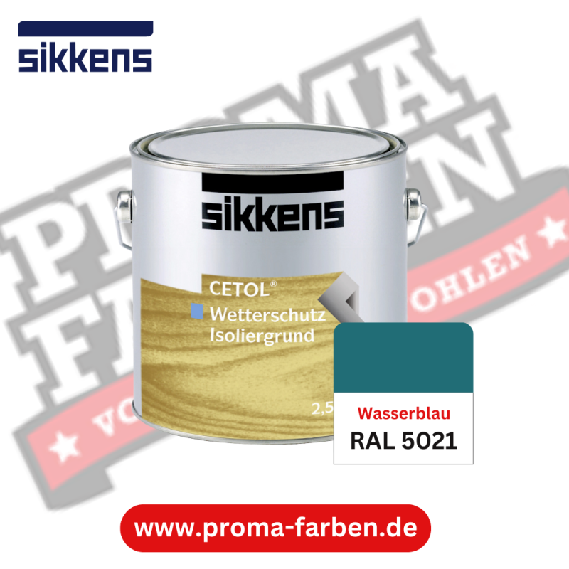 Sikkens Cetol Wetterschutzfarbe RAL 5021 Wasserblau online bestellen bei ProMa Farben