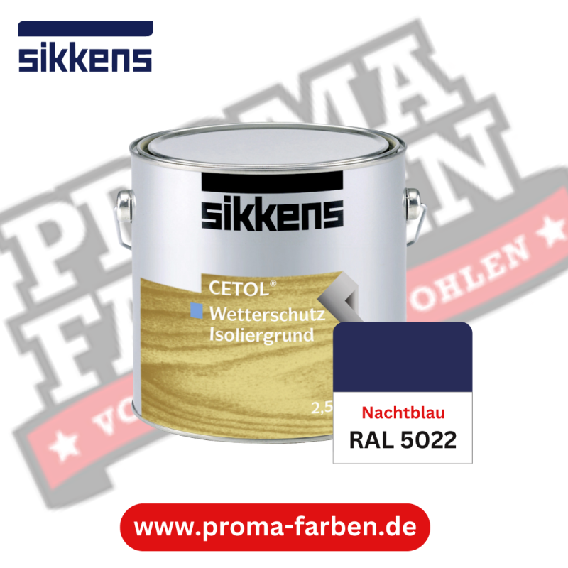 Sikkens Cetol Wetterschutzfarbe RAL 5022 Nachtblau online bestellen bei ProMa Farben
