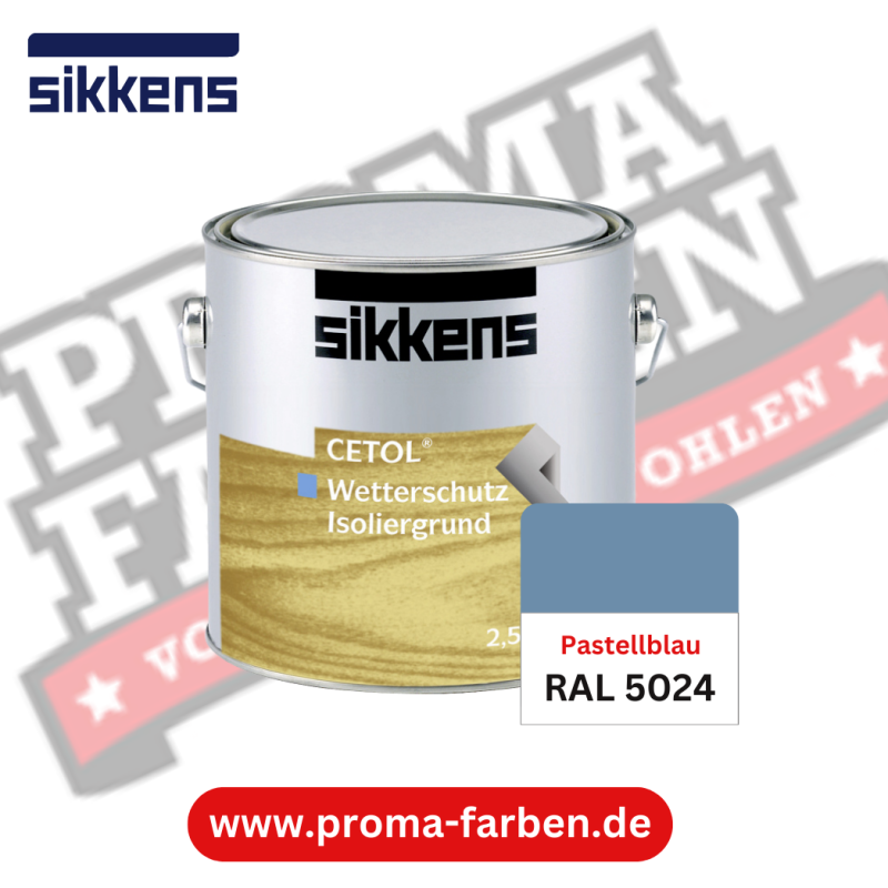 Sikkens Cetol Wetterschutzfarbe RAL 5024 Pastellblau