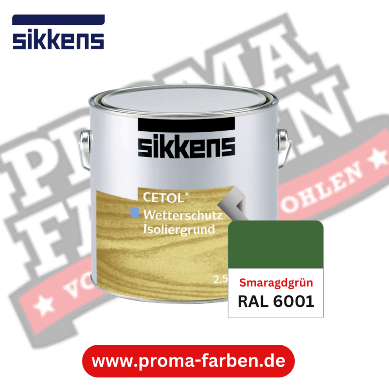 Sikkens Cetol Wetterschutzfarbe RAL 6001 Smaragdgrün online bestellen bei ProMa Farben