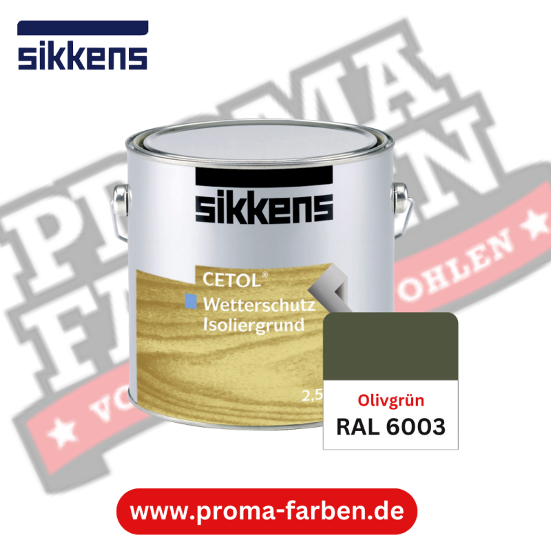 Sikkens Cetol Wetterschutzfarbe RAL 6003 Olivgrün online bestellen bei ProMa Farben