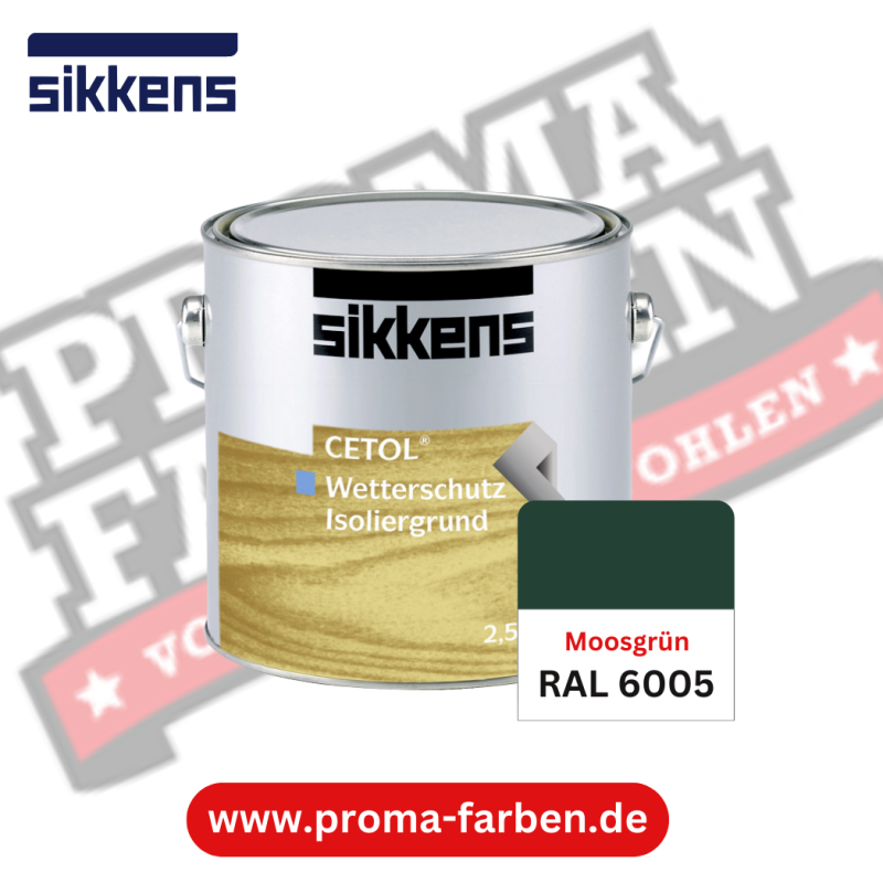 Sikkens Cetol Wetterschutzfarbe RAL 6005 Moosgrün online bestellen bei ProMa Farben