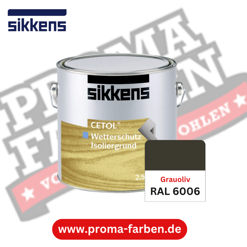 Sikkens Cetol Wetterschutzfarbe RAL 6006 Grauoliv online bestellen bei ProMa Farben