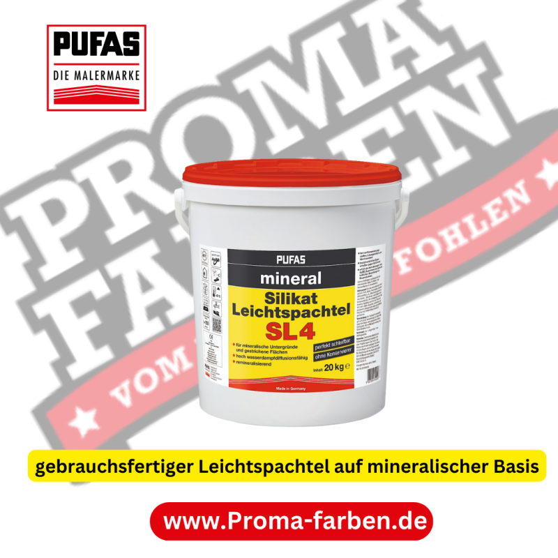 Pufas Mineral Silikat Leichtspachtel SL 4