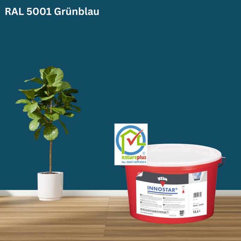 Keim Innostar Silikatfarbe RAL 5001 Grünblau online bestellen bei ProMa Farben