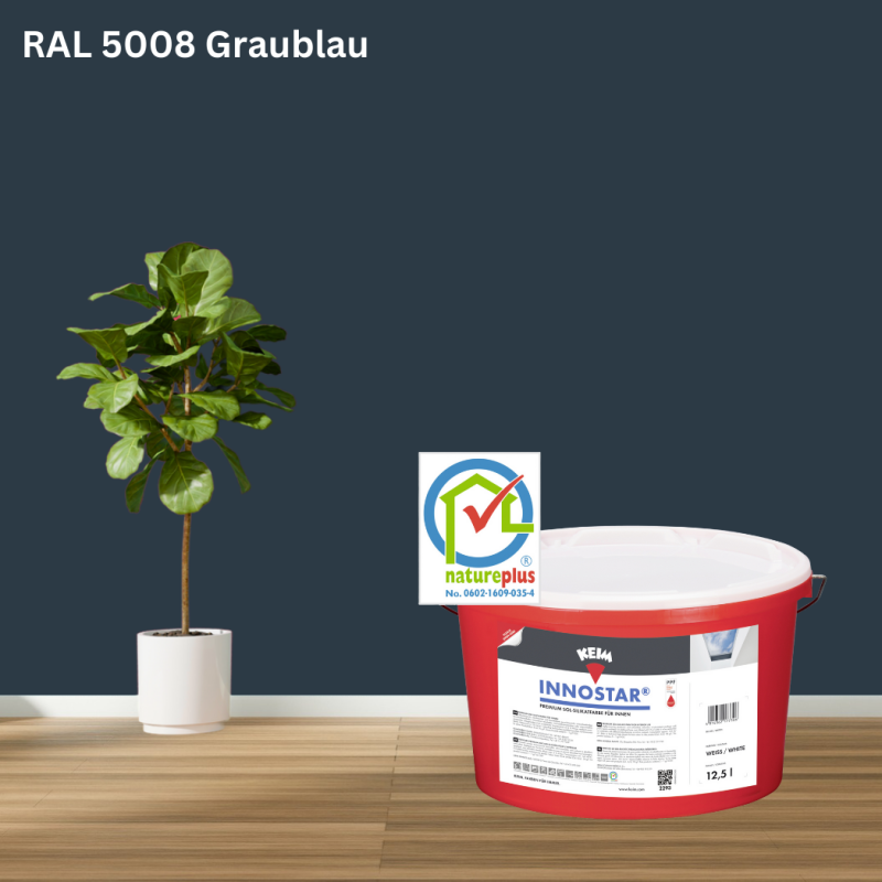 Keim Innostar Silikatfarbe RAL 5008 Graublau online bestellen bei ProMa Farben