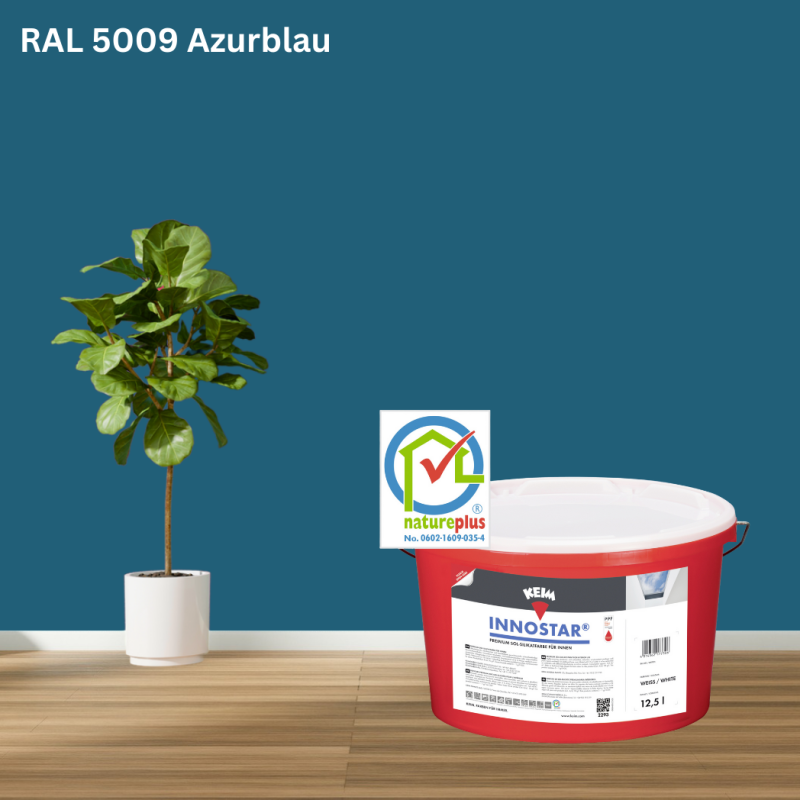 Keim Innostar Silikatfarbe RAL 5009 Azurblau online bestellen bei ProMa Farben