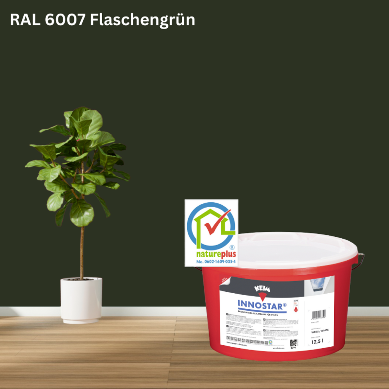 Keim Innostar Silikatfarbe RAL 6007 Flaschengrün online bestellen bei ProMa Farben