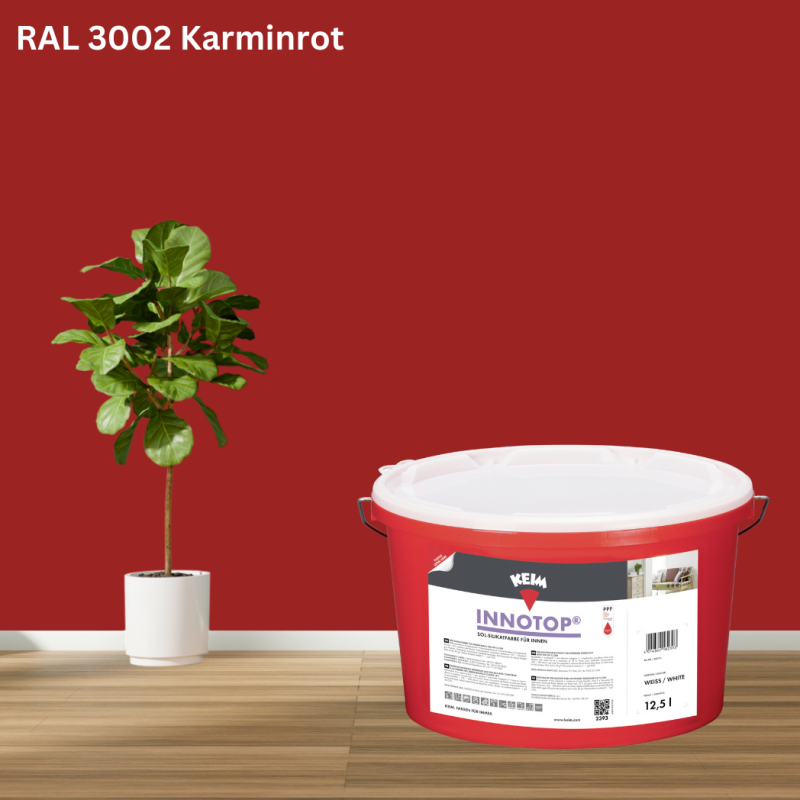 Keim Innotop Silikatfarbe RAL 3002 Karminrot online bestellen bei ProMa Farben