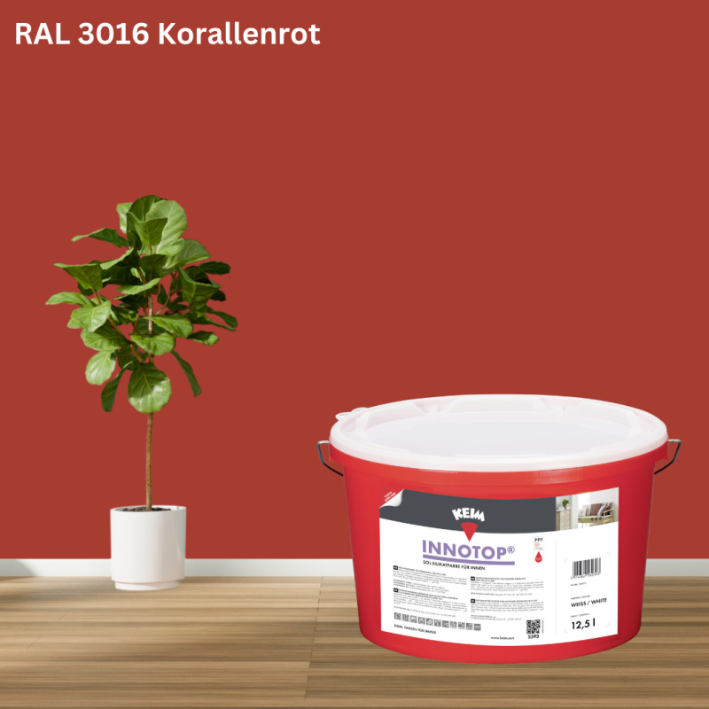 Keim Innotop Silikatfarbe RAL 3016 Korallenrot online bestellen bei ProMa Farben