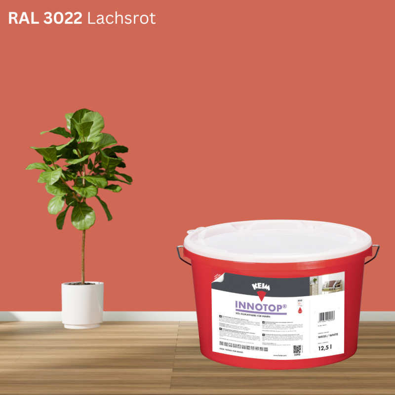 Keim Innotop Silikatfarbe RAL 3022 Lachsrot online bestellen bei ProMa Farben