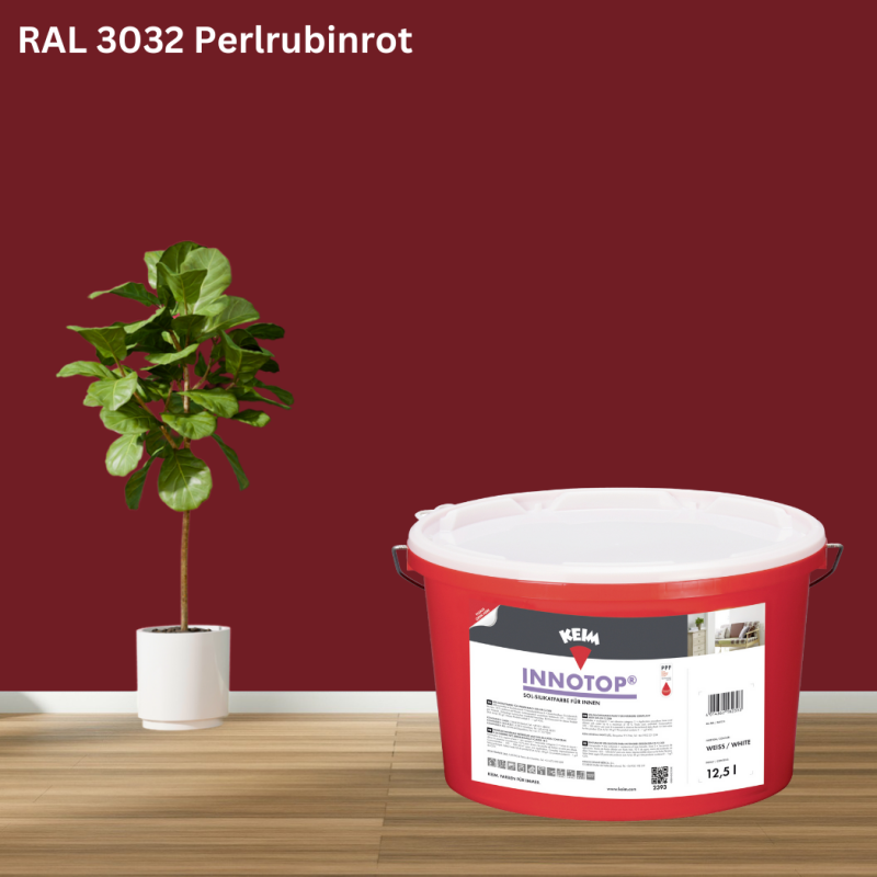 Keim Innotop Silikatfarbe RAL 3032 Perlrubinrot online bestellen bei ProMa Farben