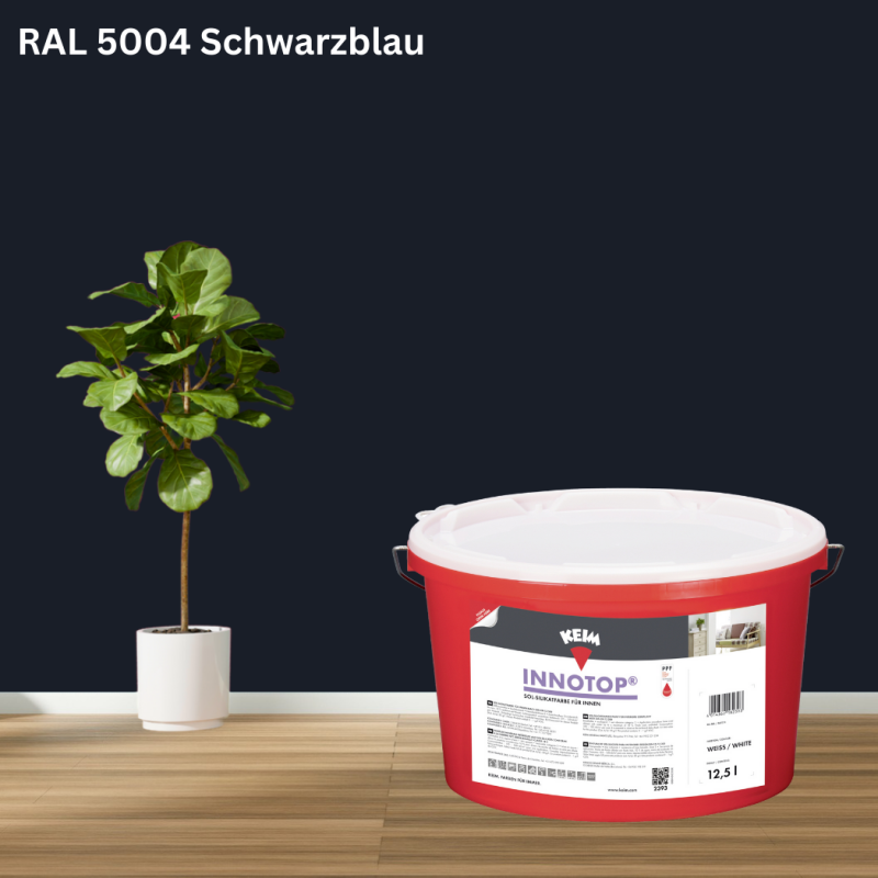 Keim Innotop Silikatfarbe RAL 5004 Schwarzblau online bestellen bei ProMa Farben