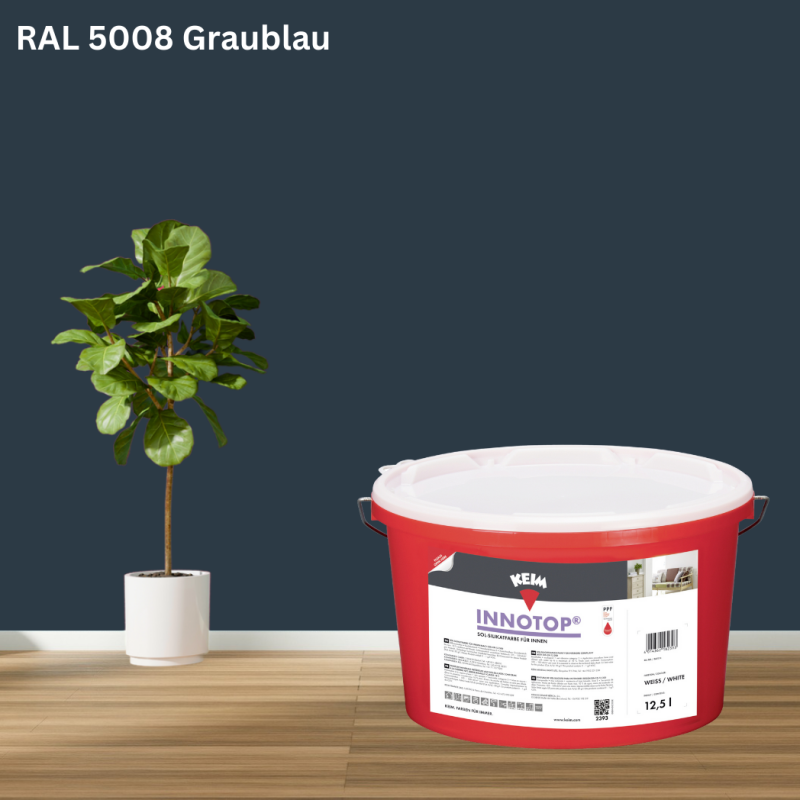 Keim Innotop Silikatfarbe RAL 5008 Graublau online bestellen bei ProMa Farben