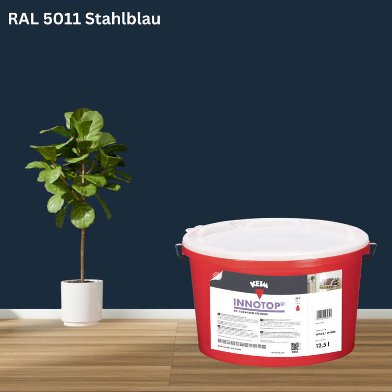 Keim Innotop Silikatfarbe RAL 5011 Stahlblau online bestellen bei ProMa Farben