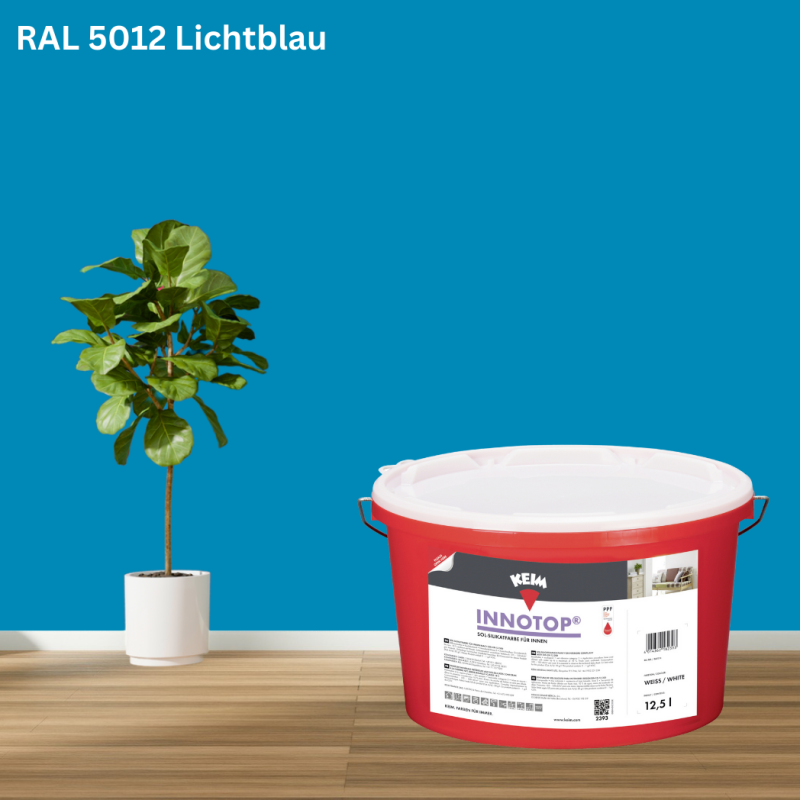 Keim Innotop Silikatfarbe RAL 5012 Lichtblau online bestellen bei ProMa Farben