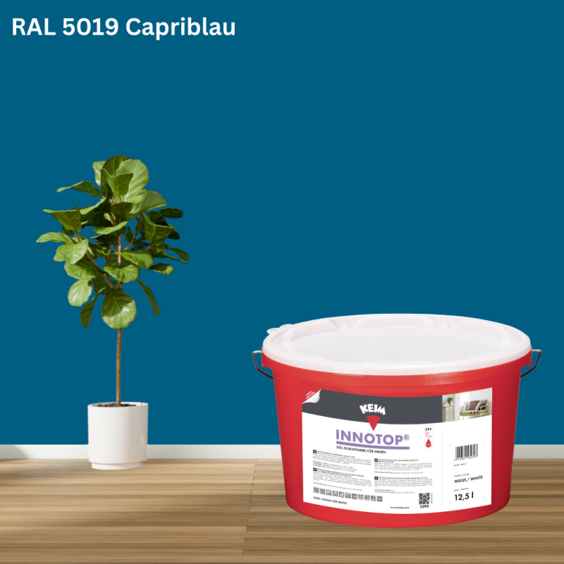 Keim Innotop Silikatfarbe RAL 5019 Capriblau online bestellen bei ProMa Farben