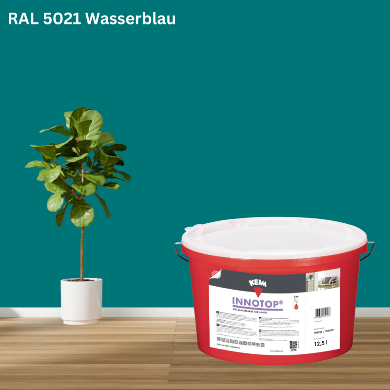 Keim Innotop Silikatfarbe RAL 5021 Wasserblau online bestellen bei ProMa Farben