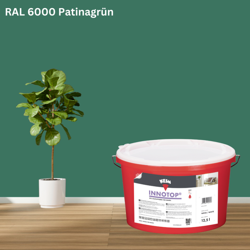 Keim Innotop Silikatfarbe RAL 6000 Patinagrün online bestellen bei ProMa Farben