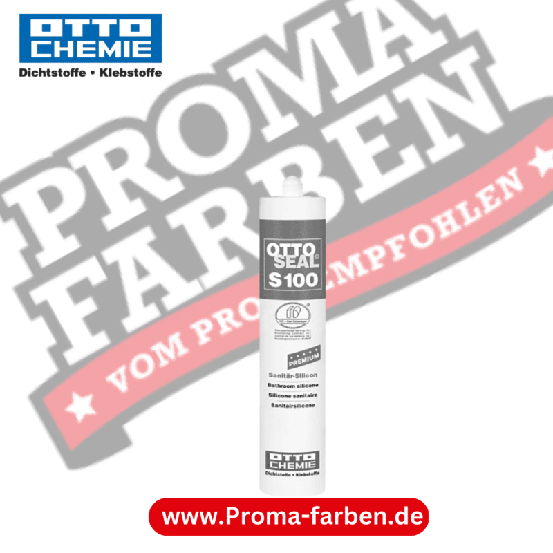 Silikon Premium Sanitär Ottoseal S 100 weiß (Kartusche 300 ml) Kaufen bei Proma farben (1)