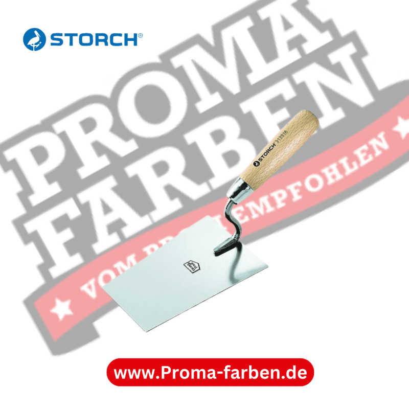Storch Edelstahl-Stuckateur-Kelle Profi-Qualität 160,00 mm Kaufen bei Proma farben.de (1)