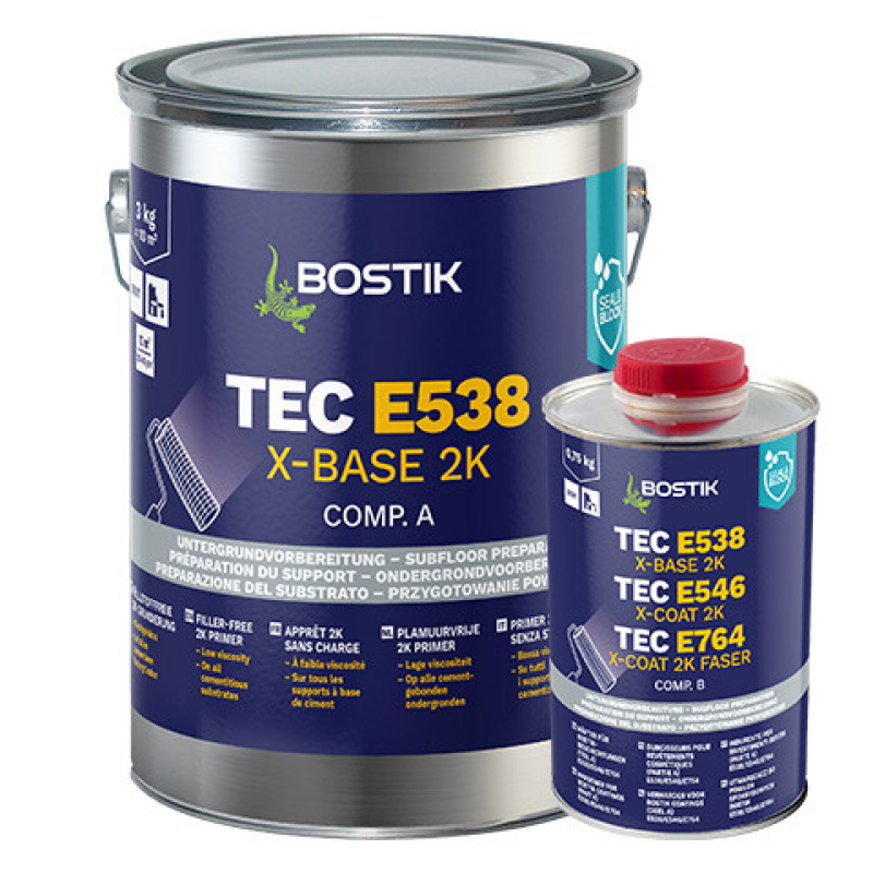 Bostik Tec E538 X-Base 2K Füllstofffreie Epoxid-Grundierung 3 kg kaufen bei Proma Farben