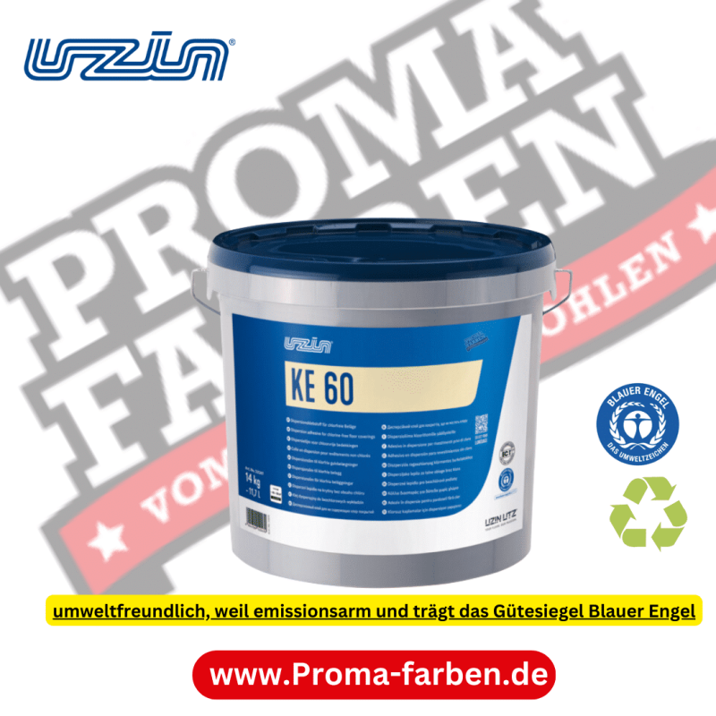 UZIN KE 60 Dispersionsklebstoff für PVC-freie Bodenbeläge Kaufen bei Proma farben